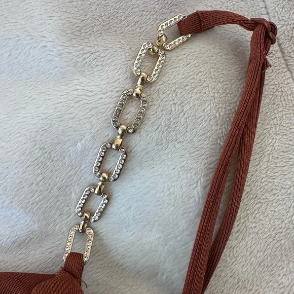 Jason Wu Emmett Cowl Neck Jumpsuit Brown Sz XS - Picture 12 of 14